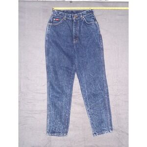 Vintage Lee High Waisted Tapered Leg Mom Jeans Dark Wash Denim Pants